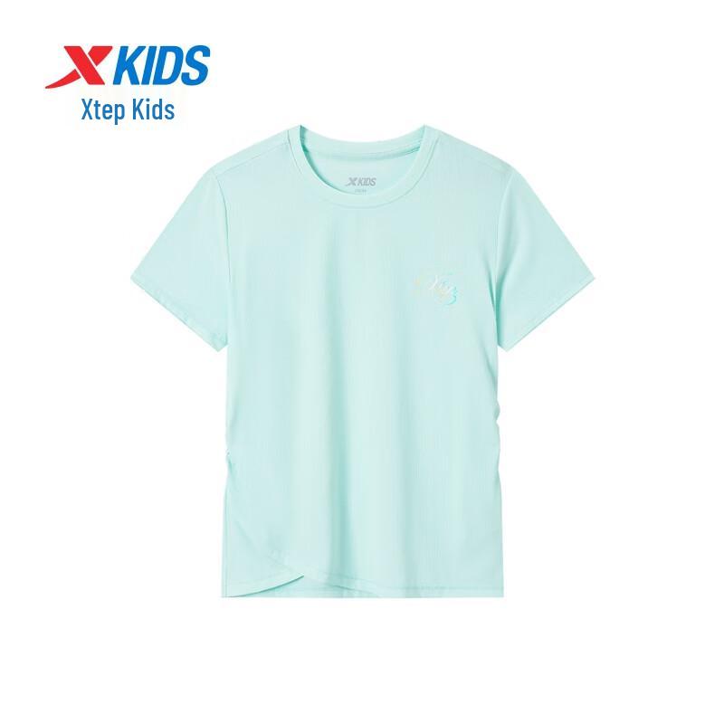 Xtep Girls' Cooling Short Sleeve Knit Top