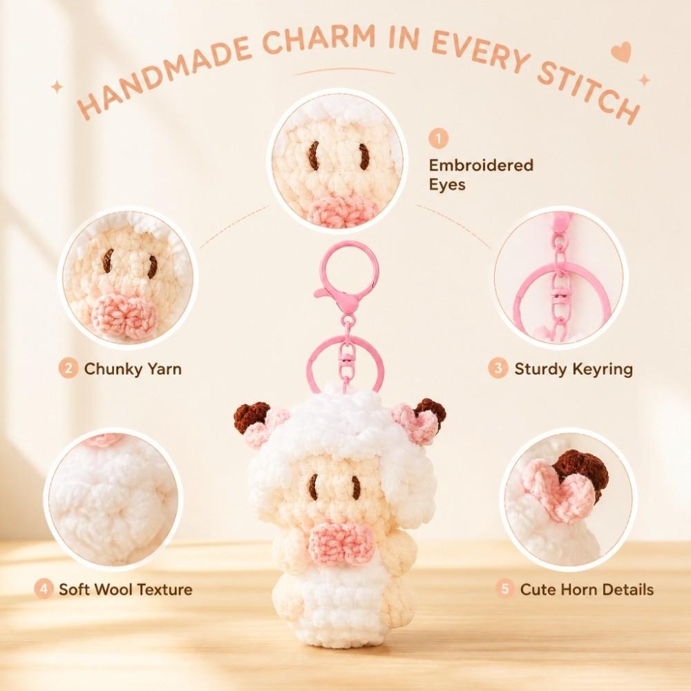 Soft Plush Sheep Keychain Plush Zodiac Sheep Mascot Mascot Doll Lamb Bag Charm New Year Gift