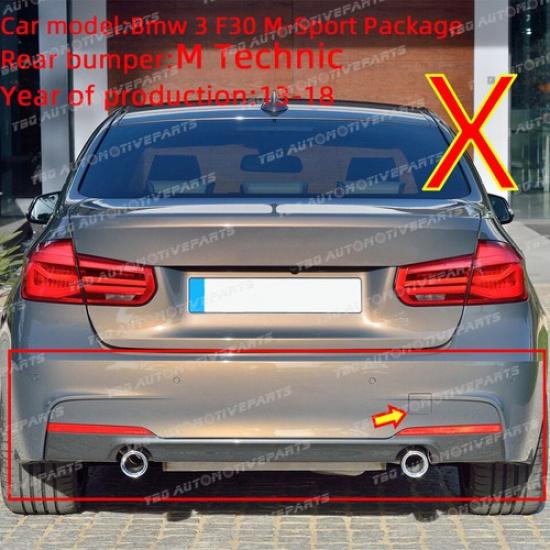 Rear Bumper Tow Hook Hole Eye Cover Cap For BMW F30 320i 328i 335i Sedan 2012-15