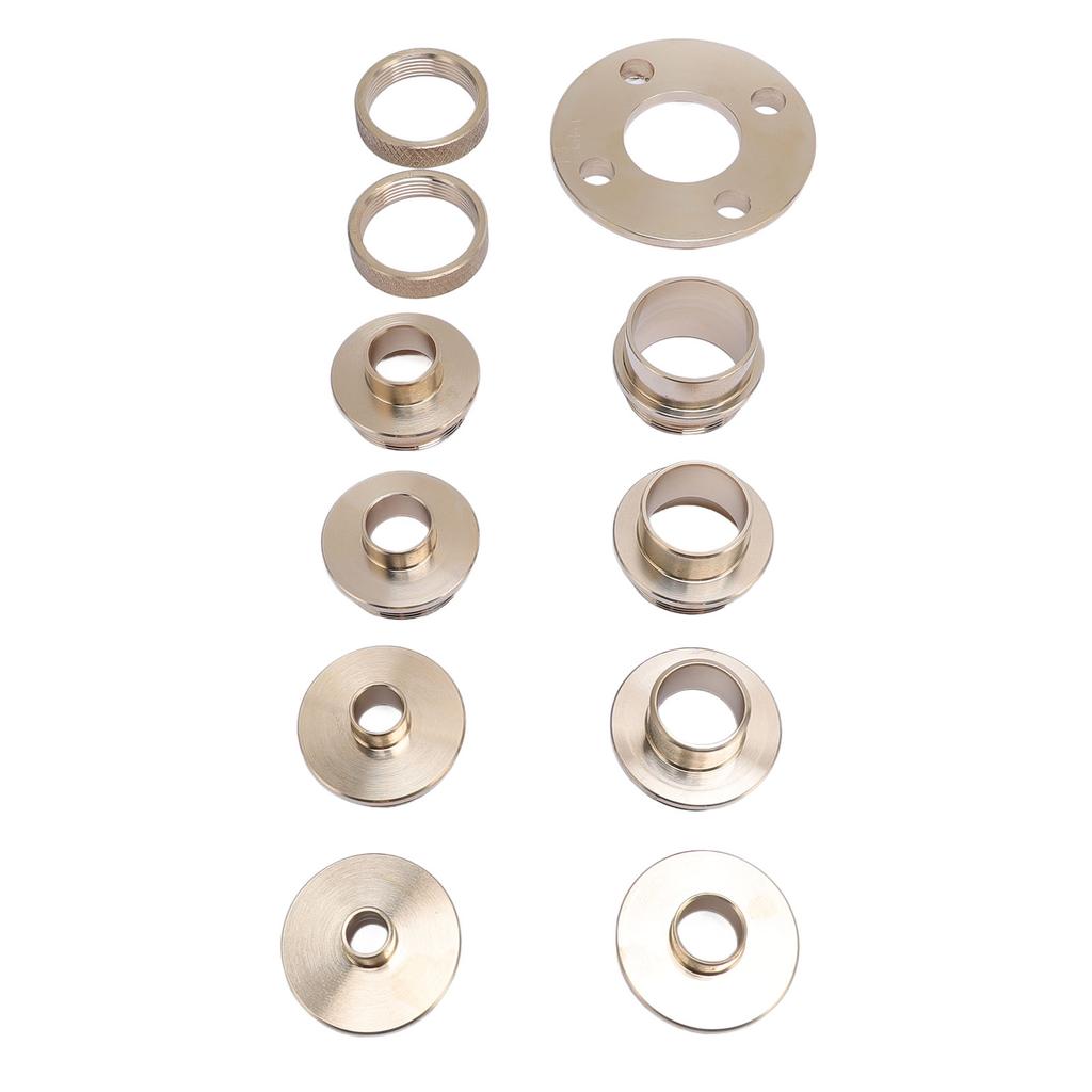 11Pcs Router Template Guide Set Kit Brass Bushing with Carrying Case for Woodworking Repair