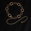 Fashion Hollow Square Wind Metal Waist Chain Women'S Skirt Decorative Belt Dress Waist Pant Chain