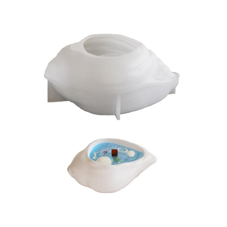 Multipurpose Silicone Conch Mould for Jewelry Plate Candle Holder Home Storage Decoration for Craft Supplies Art