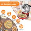420-degree Ceramic Stone Pizza Oven, 12-inch Pizza Oven, 1200W Countertop Pizza Maker with Built-in Thermometer and Timer