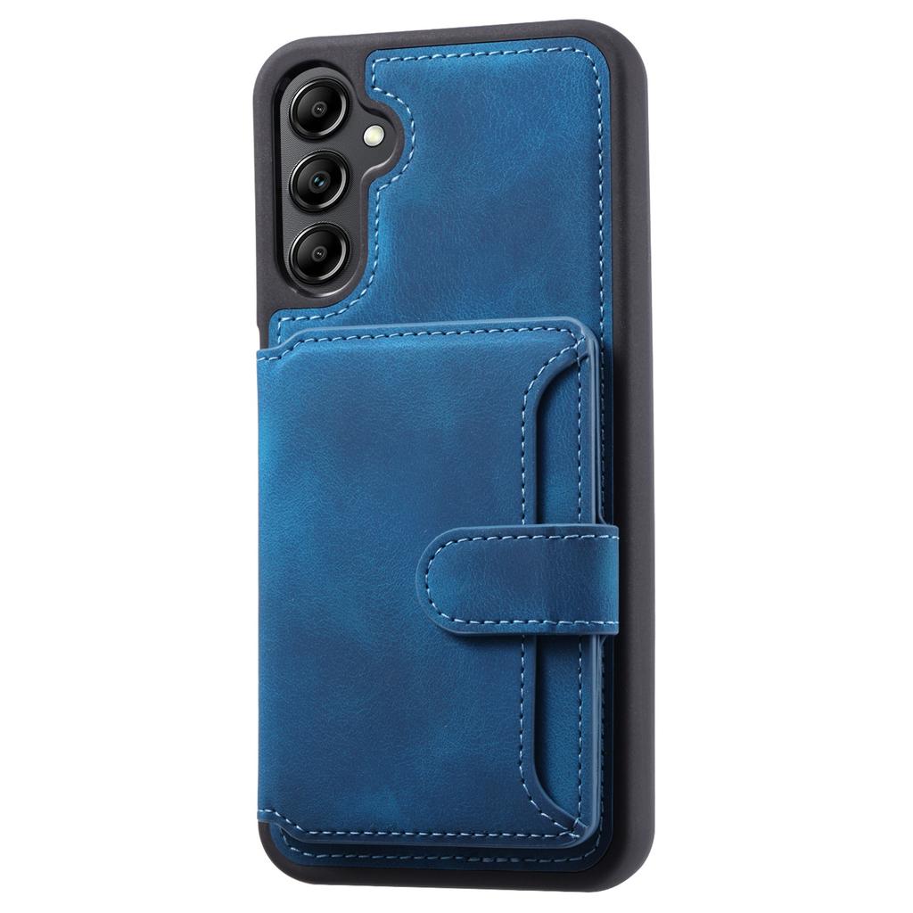 For Samsung Galaxy A35 5G Case RFID Blocking Wallet Leather Coated TPU Kickstand Cover