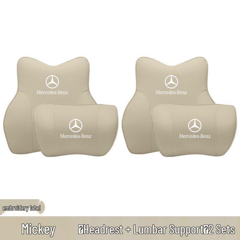 Compatible with Mercedes-Benz Models: S-Class, C-Class, A/E-Class, E300L, GLA, GLC, GLE, Maybach Headrests.