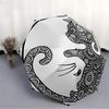 1pc Cat Mandala Art Automatic Open/Close Umbrella, Umbrella with Cartoon Design, Portable Compact Umbrella for Men & Women, Good Holiday Gif