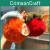Adorable Plush Persimmon Keychain Cute Fruit Car Key Accessory Perfect Gift