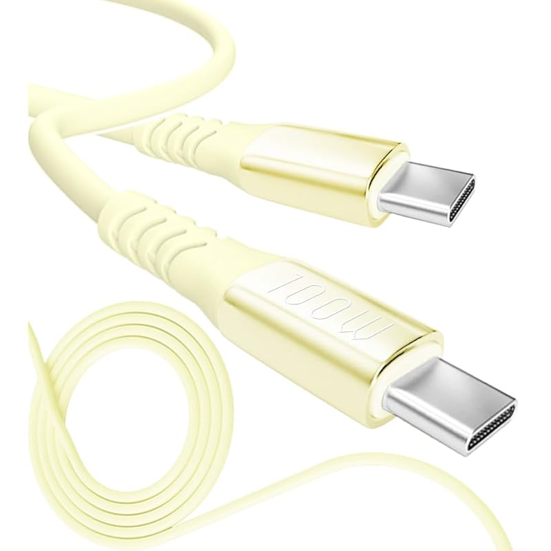 

13 colors 4 length PD rapid 15W 60W 100W 100% silicone Ultra durable USB-A Type-C to Type-C[inklink Japan official] Charging cable iPhone charging