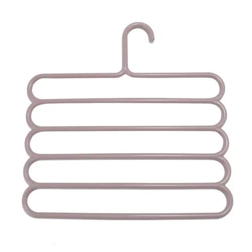 1pcs Multi-Layer Pants Rack - Space-Saving, Anti-Slip, and Adjustable Design for Organizing Clothes, Scarves, and Accessories