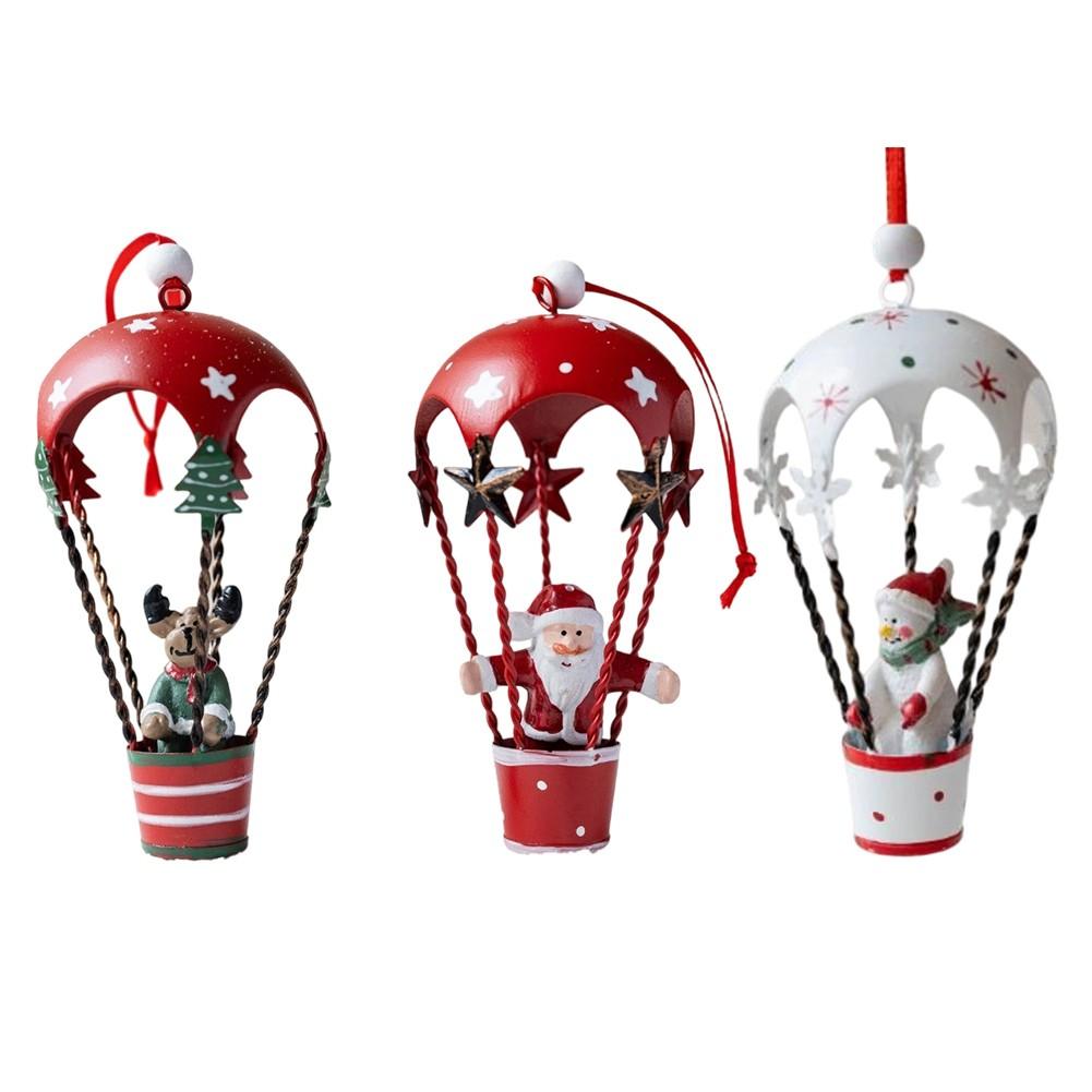 

Charming Snowman Design Hot Air Balloon Ornaments Nordic Christmas Decor