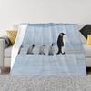 Penguin Flannel Throw Blankets Soft Lightweight Cozy Warm Gifts for Kids Boys Womens Girls Adults All Seasons Couch Bed Chair