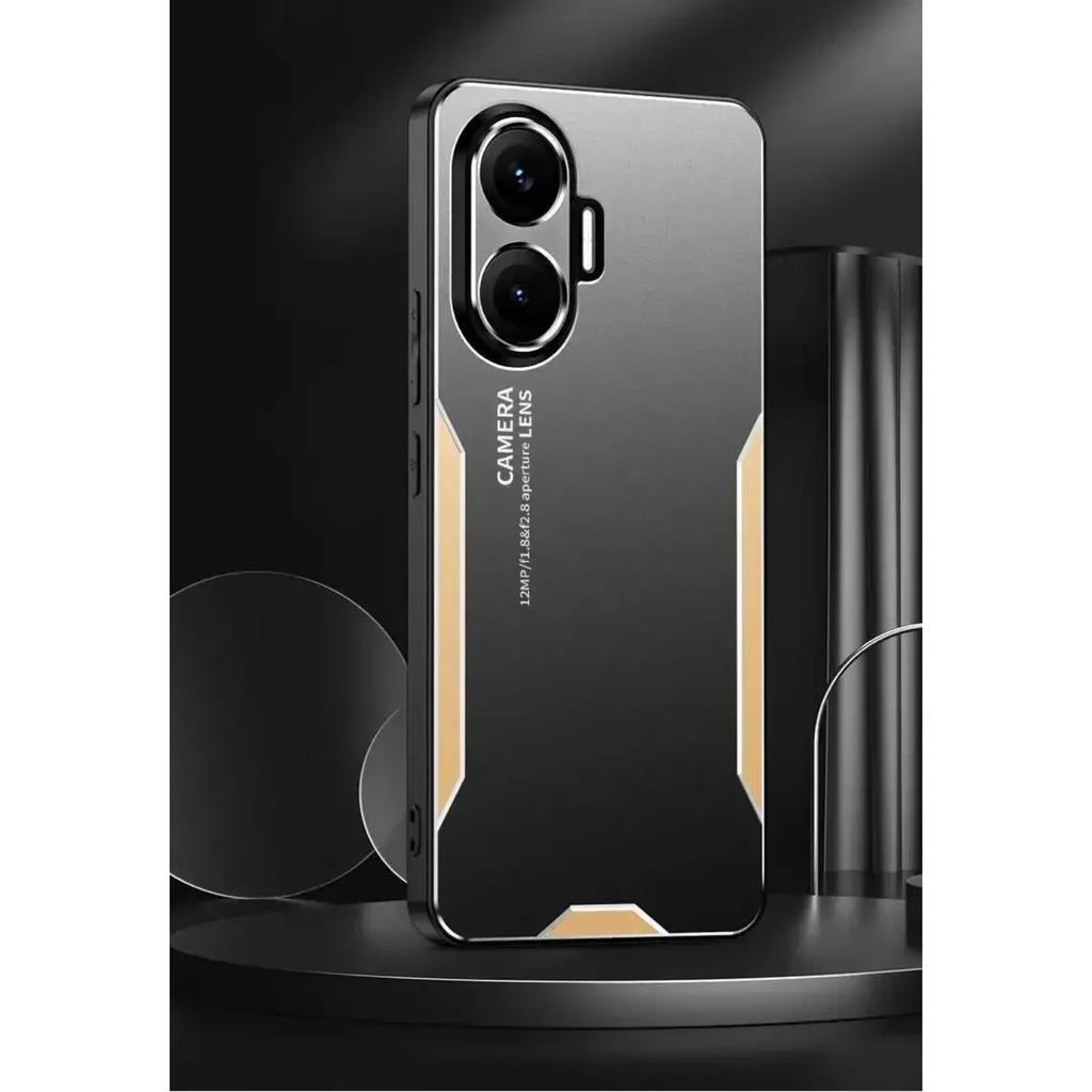 Blade Style Metal Texture Alloy Shockproof Business Case for Xiaomi POCO X8 Pro Max X7 X6 X5 X4 GT M8 M6 M5s F8 Ultra F7 F6 F5 C85 C75 Series Cover