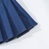 Fete fustă plisată din denim 2025 nouă modă albastră, all-match școlar, adolescente, fustă scurtă, casual, copii, A-line fustă cu pantaloni scurți