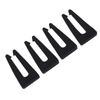 4 Pcs Stove Knob Safety Locks Silicone Universal Fit Oven Control Knob Locks Black