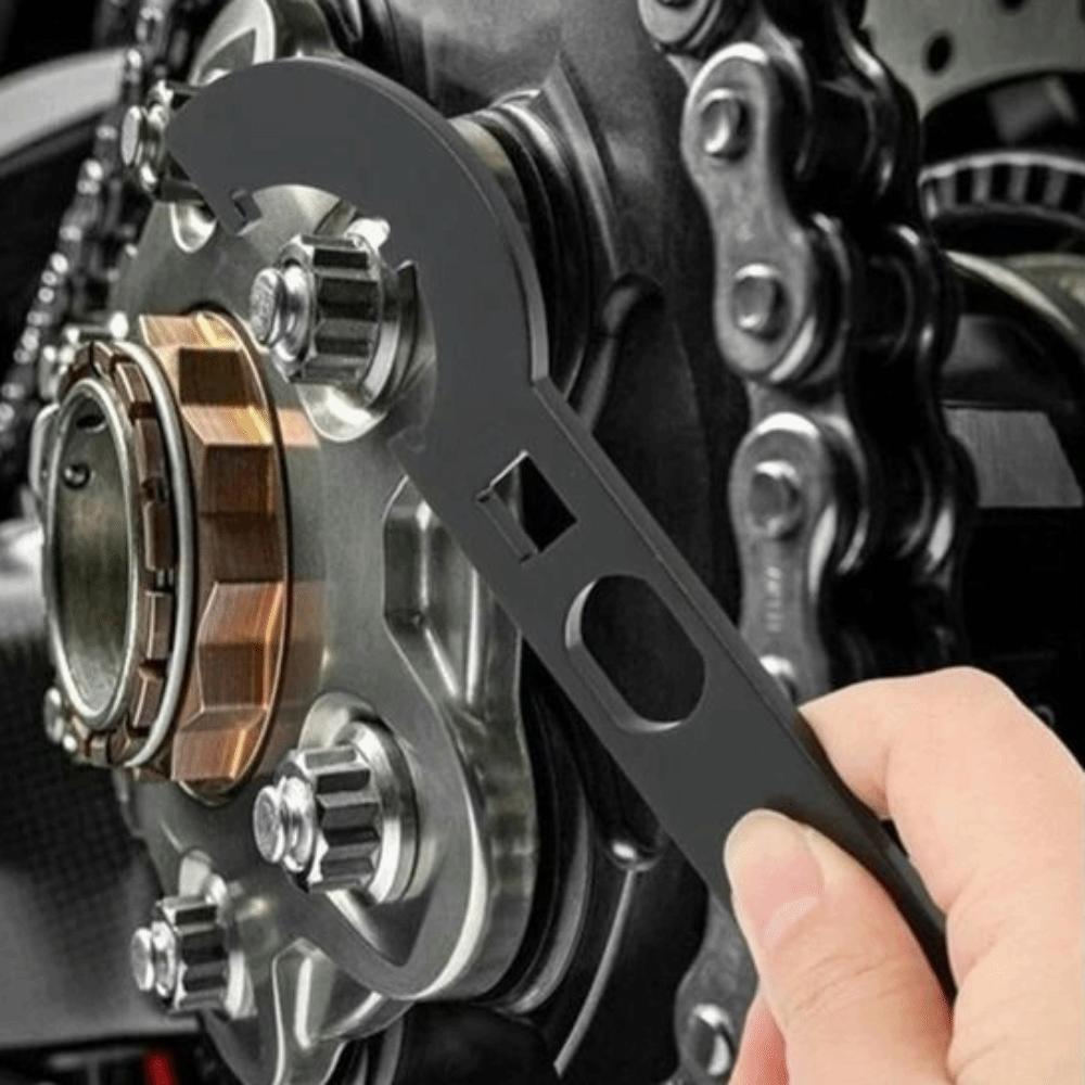 Carbon Steel Multi-Function Wrench Compact Size Enhanced Torque Carbon Steel Tool Durable Efficient Operation Wrench Combo