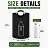 Foldable 82L Recycling Storage Basket Large Capacity Empty Bottle Bag Aluminum Handle for Kitchen Laundry Room Organizer Pack