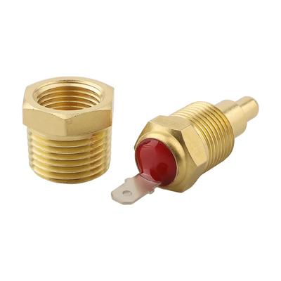 Coolant Water Oil Sensor Coolant Temp Sensor Accurate Temperature Measurement Brass Thread-in Probe Automotive Cooling System