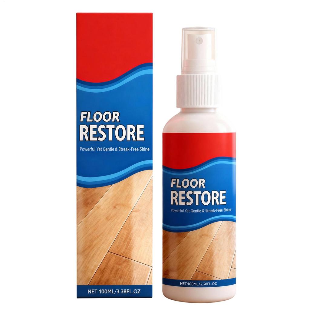 100ml Floor Restore Solution Liquid Flooring Renewal Agent Wood Floor Polishing Care for Home Apartment Dormitory Living Room