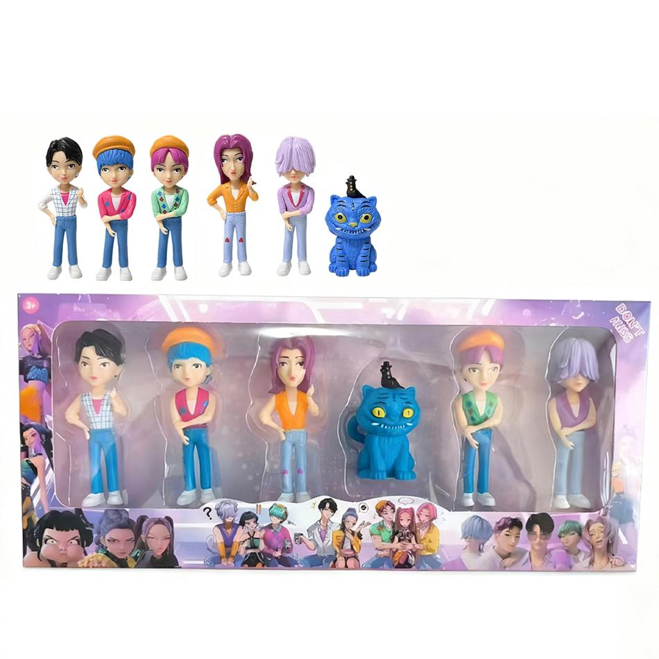 Anime KPop Demon Doll Vinyl Toy Rumi Mira Zoi Character Vinyl Mask Figurine Birthday Gift Fan Club Gifts