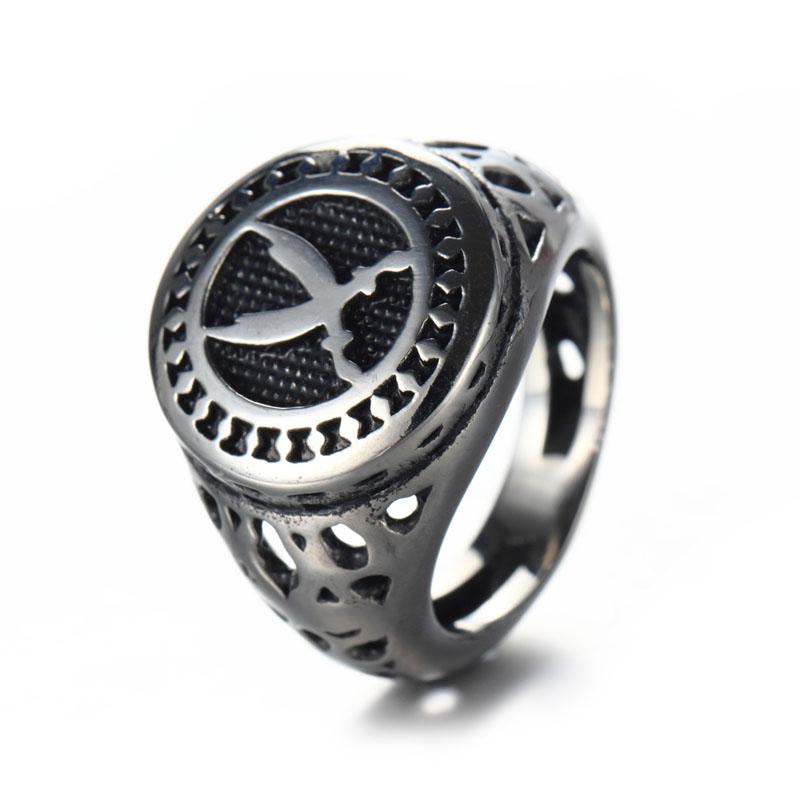 

Мужское кольцо Бэтмена мужское кольцо из черной титановой стали модная бижутерия для мужчин 13 серебряный