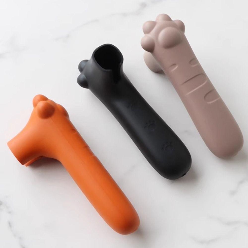 2pcs Silicone Door Handle Protective Cover Cartoon Baby Safety Protect Suction Cup  Home Decor