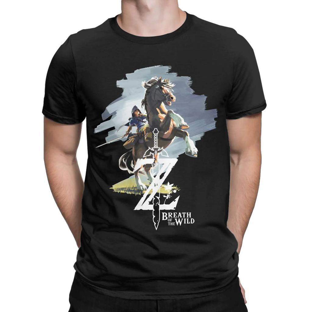 Novelty The Legend Of Zelda Song Of Time T Shirt Unisex Cotton Short Sleeve Round Neck Summer Topstops