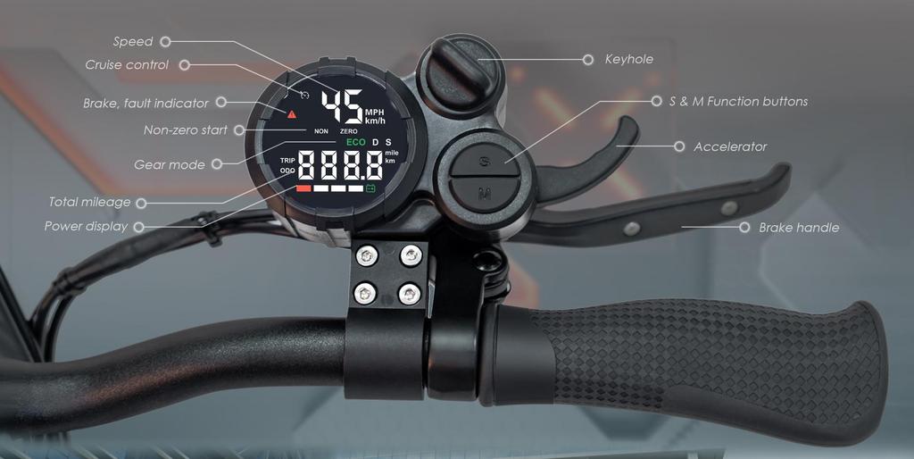 Trotinetă electrică KUKIRIN M4 MAX Anvelope 10" Motor 800W Baterie 48V18Ah Autonomie maximă 64km Viteză maximă 45km/h Amortizare cu arc dublu