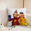 Cartoon PPat  Mat  Cushion Cover Pillow Case Plush Fabric Soft Double Sided Print Sofa Cushion Cover Throw Pillow Covers
