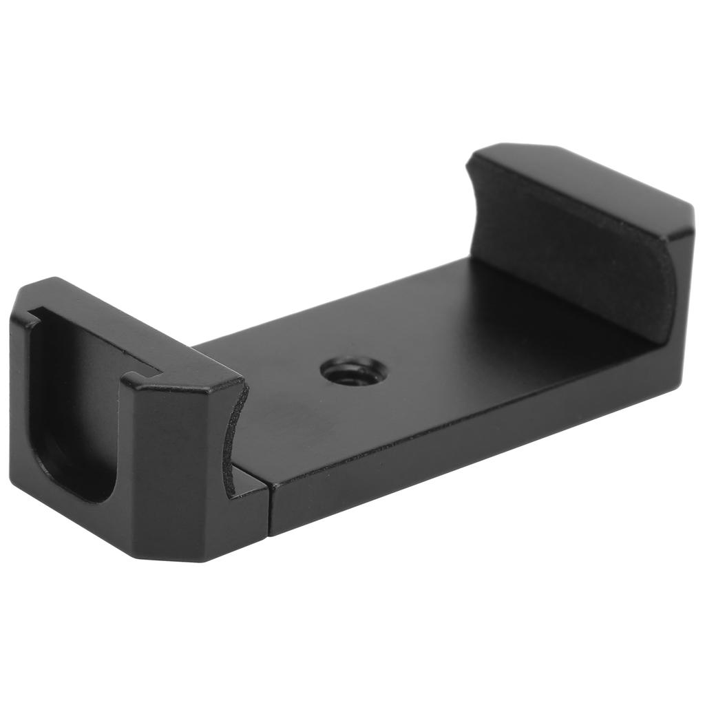 Smartphone-klemme i aluminiumslegering Mobiltelefonholder med blitssko 1/4-tommers skruehull