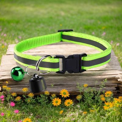 Mini GPS Tracker Cat Tracker Collar with Reflective Pattern Lightweight Cat Collar Waterproof GPS Tracker for Cats & Small Pets