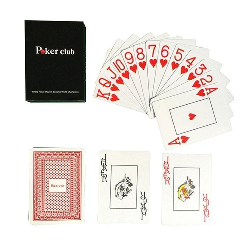 100% PLASTIC New Poker Size Good Playing Cards Excellent