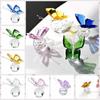 Vivid Crystal Butterfly Cute Crystal  Crafts Simple Miniature Figurines  Home Decoration