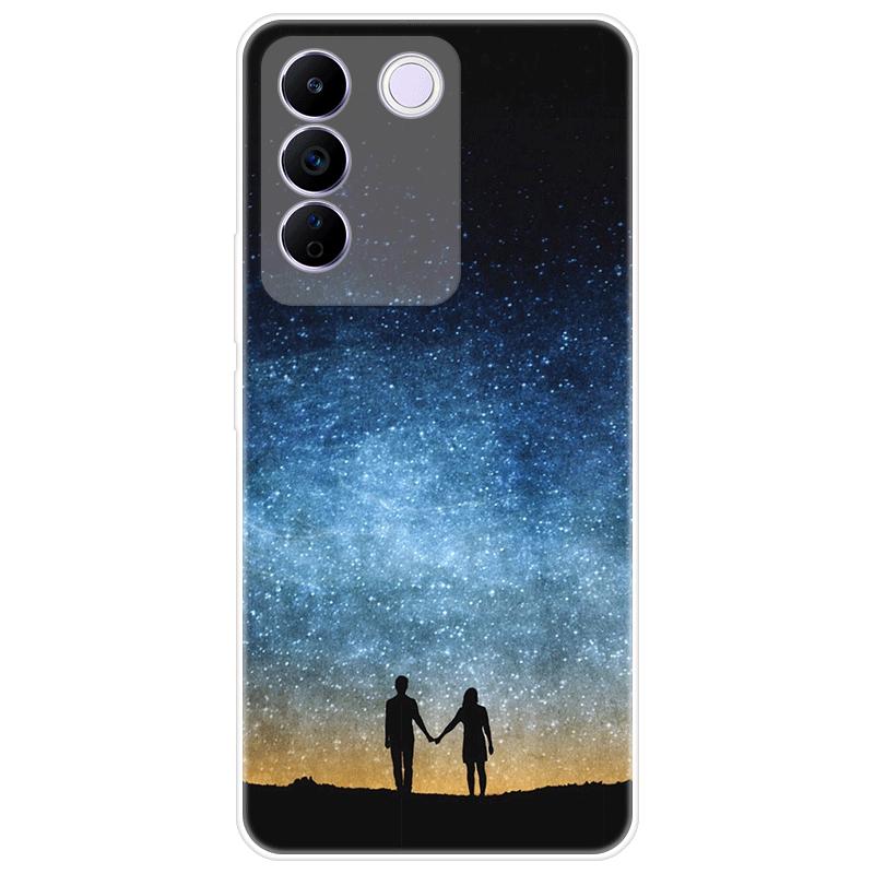 For Vivo V27e V 27e Case Soft Silicone Back Cover Cartoon Phone Case Diversification