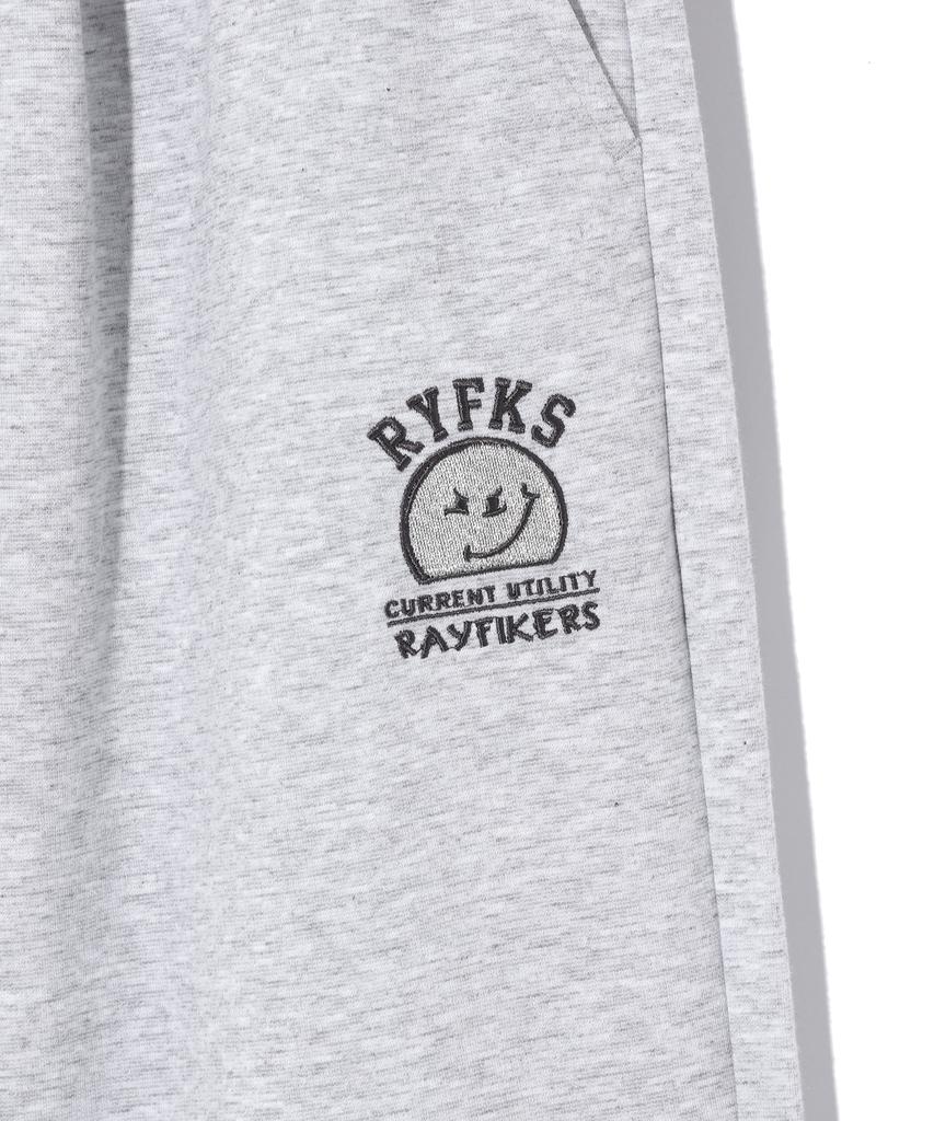 RAYFIKERS One-Pleat Wicked Smile Sweat Shorts Melange Grey (Mp7Pu489-097)