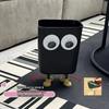 Whimsical Footed Trash Bin with Oversized Eyes - Perfect for Home, Office, or Kitchen!