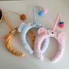 Panda Cat Fishing Plush Headband Hair Accessories Girls Cartoon Hairband Adorable Hair Hoop  Party