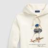 Polo Ralph Lauren Ss24 Letter Logo Pattern Printed Hooded Long Sleeve Sweatshirt Men Sweatshirt Cream MNPOKNI16823447-101