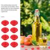12pcs Red & Blue Bottle Replacement Sealing Gaskets, Leak-Proof Silicone Washers for Swing Top Cap,Home Canning,Beverage Bottle