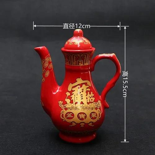 Chinese Creative Ceramic God of Wealth Offering Cup Household Buddha Offering Cup Feng Shui  Home Accessories