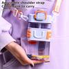 A Portable Cup for Students To Carry To School,Featuring A Square Design with A Sturdy Strap and Handle,Heat Resistant,For Students During Summer