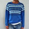European & American Chunky Knit Jacquard Women's Sweater - Acrylic, Thickened for Autumn/Winter  