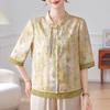 Datang Furen New Chinese Style Summer Blouse for Middle-Aged Women