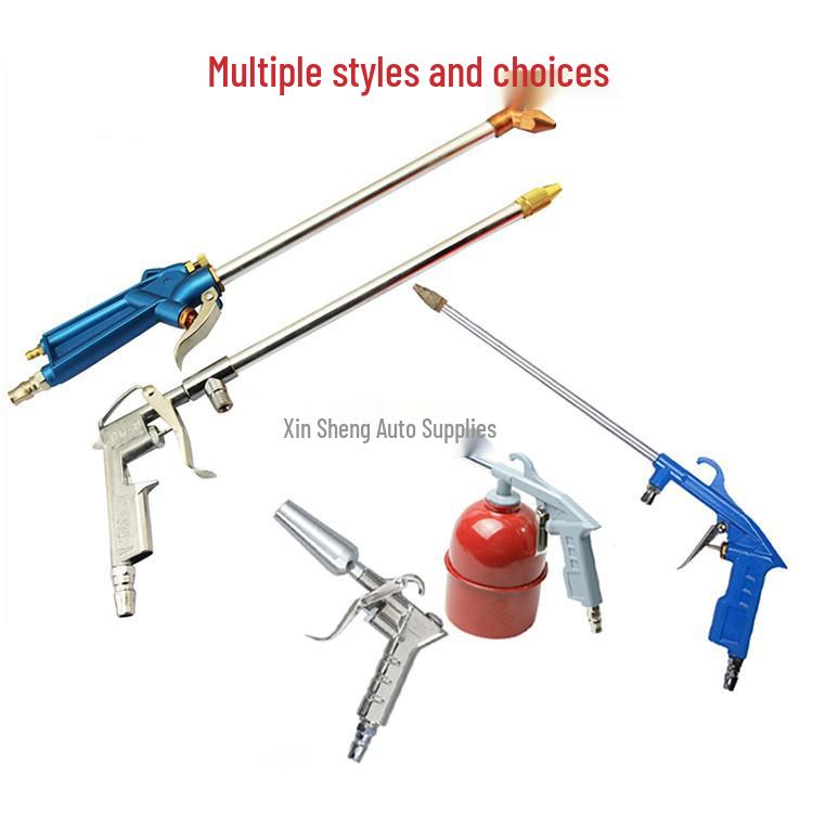 Multi-Function High-Pressure Spray Gun: Dust Blower, Water & Oil Sprayer, Air Conditioner Cleaner with Long Nozzle & Extension Rod