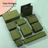 Vintage Green Jewelry Gift Box for Rings, Necklaces, Lipstick, Perfume & Watch with Classic Print