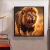 New Arrival 5D DIY Full Circle Diamond Painting "Lion" Embroidery Cross Stitch Home Decor Gift