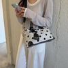 Women's 2026 Trendy Polka Dot Shoulder Bag - Large Capacity for Summer Fashion and Work Commute