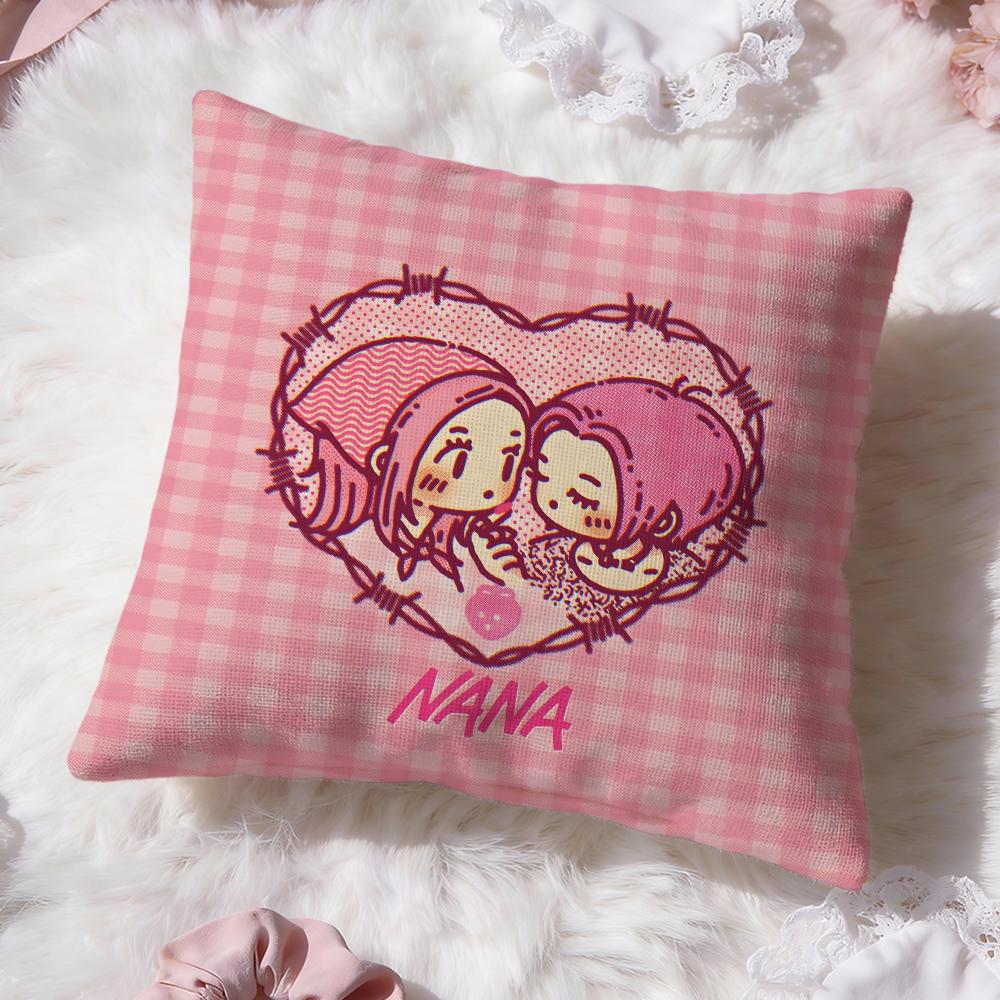 

cute girl n-NANA Cushion Cover Premium Comfort Reversible Pillow Cove -Two in One Design for Any Room & Car Interior 30cmx30cm