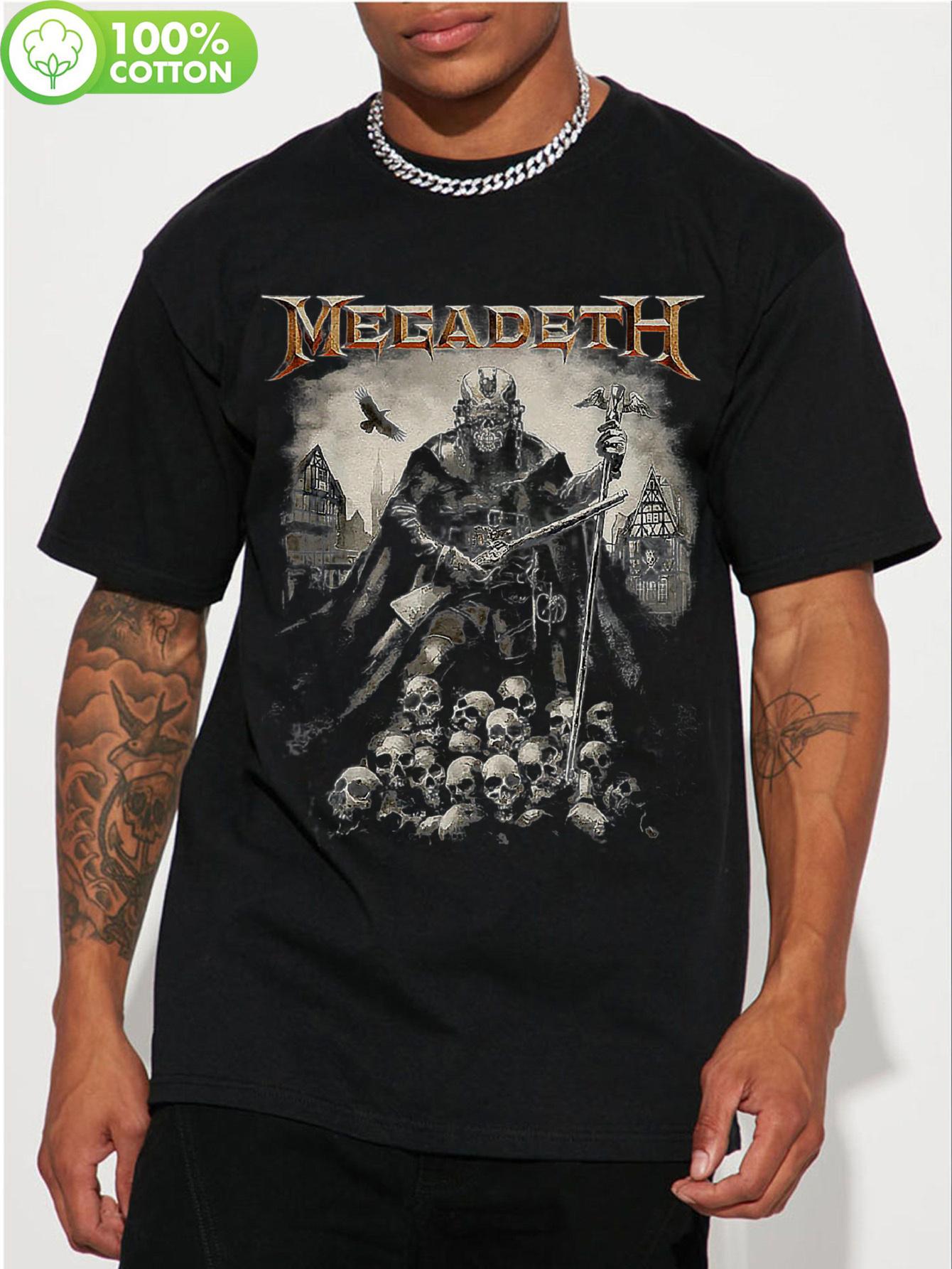 Plague Doctor Megadeth Graphic T-shirt - Soft XXL