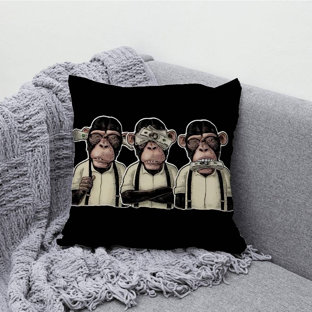 O-Omerta M-Maes Pillow Case For Sofa Decor Car Office Room Printing Cushion Cover Decorations and Protector