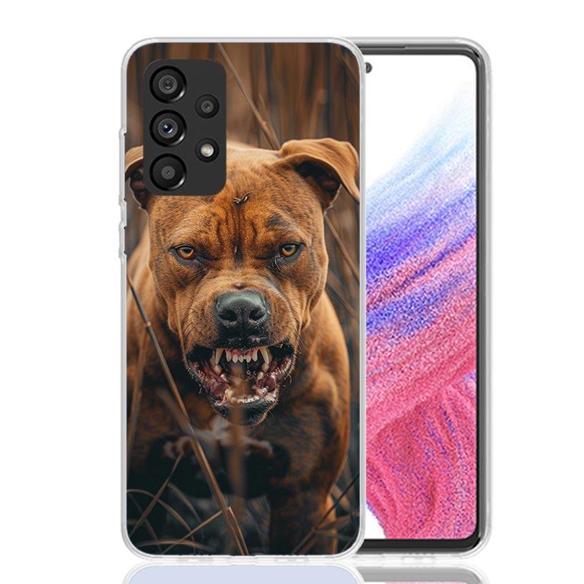 Pit Bull Pet Dog Pitbull Phone Case For Samsung Galaxy A52 A32 A22 A12 A02S A50S A30S A51 A31 AA71 Note 20 Ultra 10 S10 Plus Gal